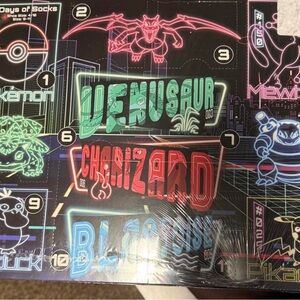 Pokemon Advent calendar Neon Character Gaming Mat